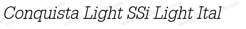 Conquista Light SSi Light Italic字体转换